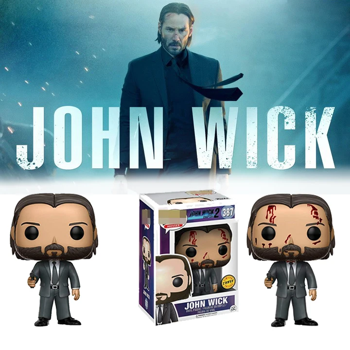 FUNKO POP Movie John Wick: Chapter 2 фигурка модель игрушки Джон уик#387 коллекционные игрушки для фанатов подарок на день рождения для детей