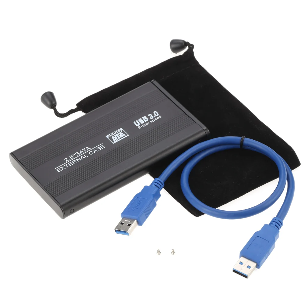 Superspeed USB 3 0 HDD SSD SATA внешний алюминиевый корпус для жесткого диска 2 5 &quot Чехол