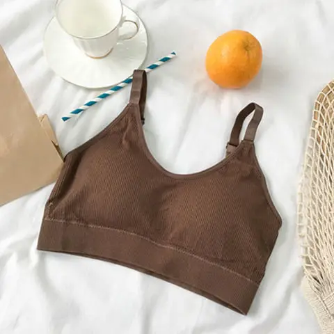 Coffee Бесшовный Spor ts бюстгальтер гибкий Быстросохнущий Фитнес-Бюстгальтер Yog Топ спортивный бюстгальтер для дам Yog a пуш-ап Spo rts бюстгальтер Spor t Femme - Цвет: Coffee
