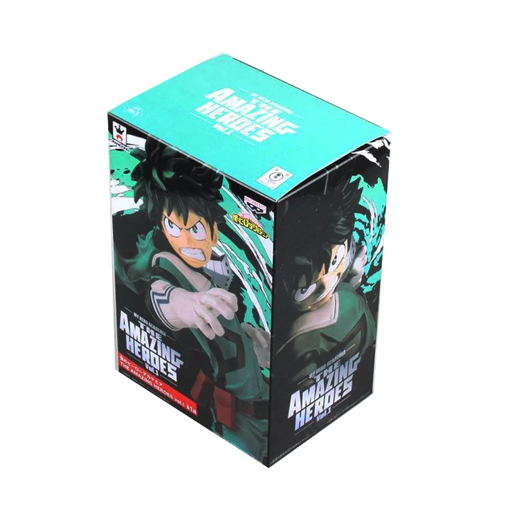F with box Мой герой Academy DXF фигурка мидория изуку Bakugou катсуки боку нет герой научная Коллекция Модель фигурные игрушки подарок 15 см - Цвет: F with box