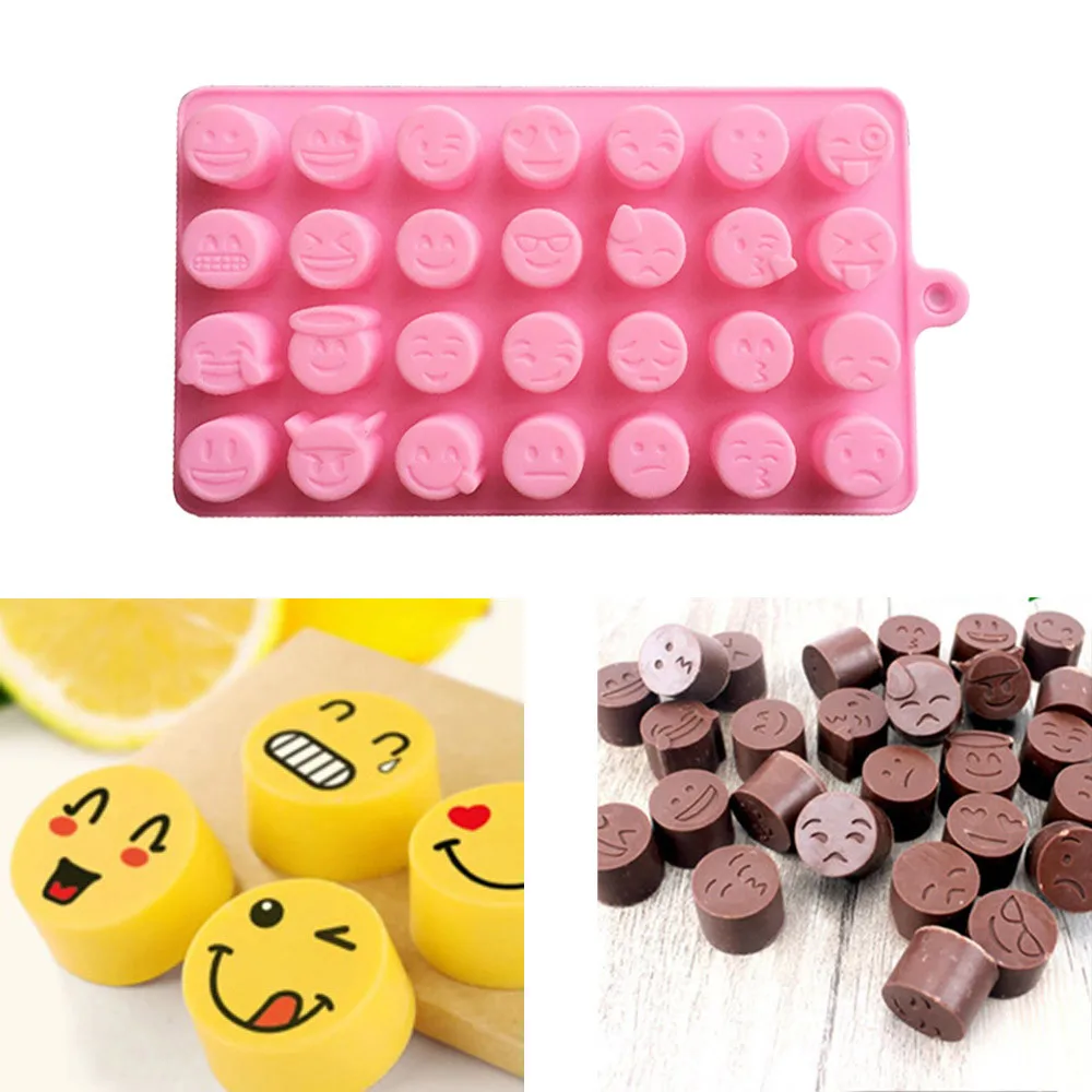 Смешное Лицо 28 сеток DIY силиконовая форма для пирожных шоколада мороженого лоток