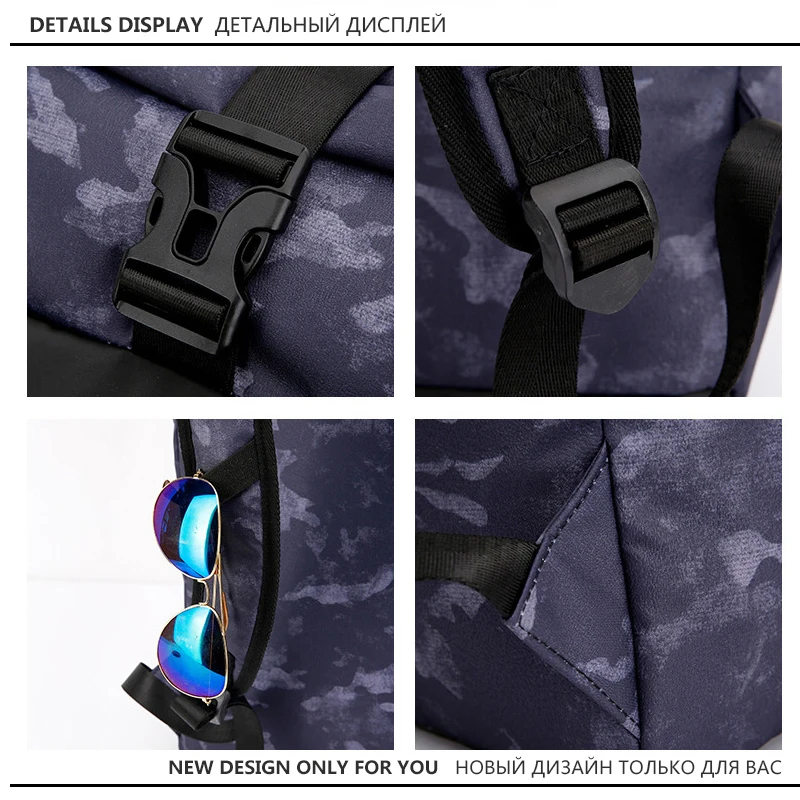 VENIWAY Men 15 inch Laptop Backpacks Male Waterproof Fashion School Men's Bag Camouflage | Багаж и сумки