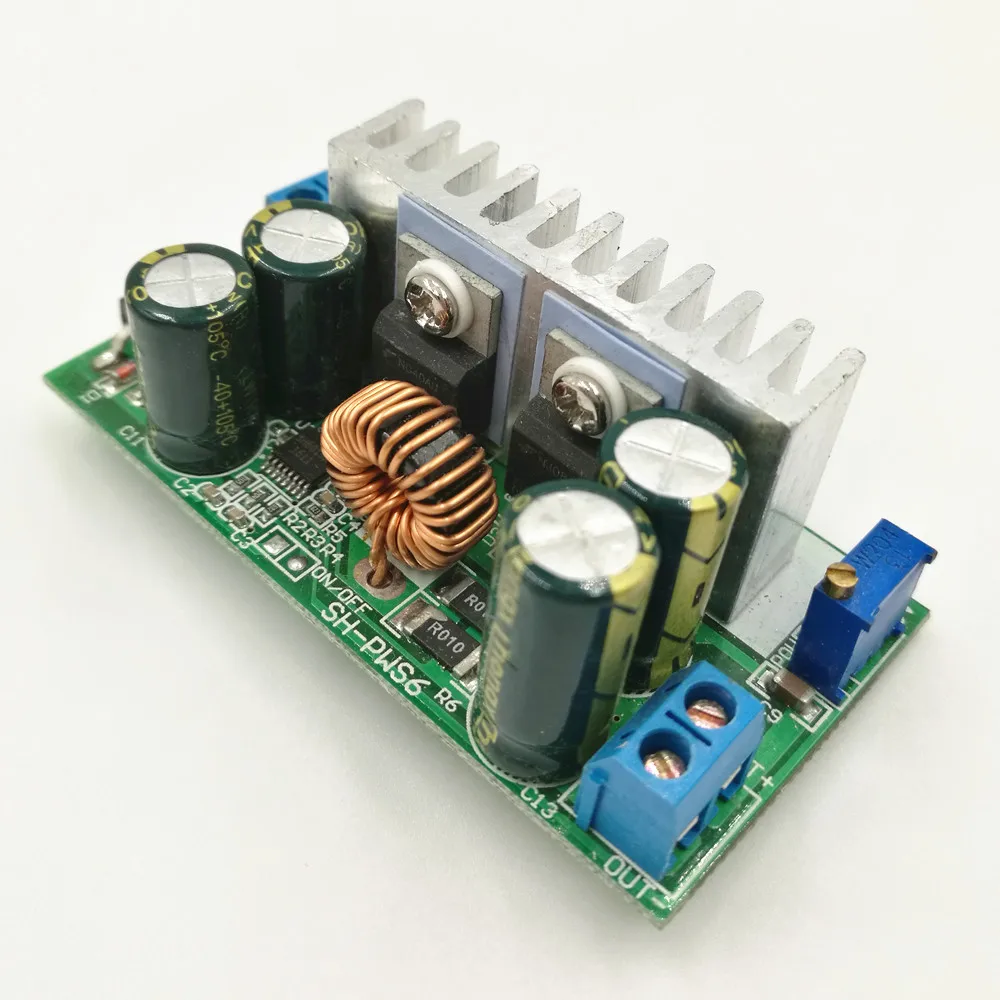 Лучшая цена понижающий преобразователь напряжения модуль 200 Вт 15A DC 8 60 в до 1 36 12 В