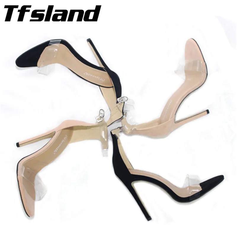 Новинка женские замшевые сандалии на платформе из ПВХ Водонепроницаемая Обувь