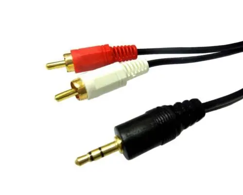 3 5 мм мини стерео разъем для 2 RCA двойной телефонный кабель свинцово-Золотой ПК ТВ