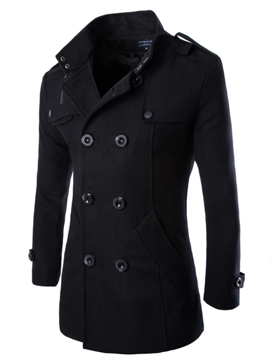 

Popular fashion warm man coat fine wool woolen cloth coat coat
