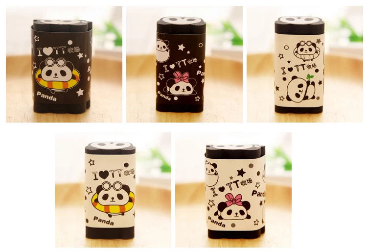 Kawaii Cuttable карандаш ластик для детей мультяшная Милая панда набор Медведь ластики резиновый боррач можно разрезать на шт школьные принадлежности