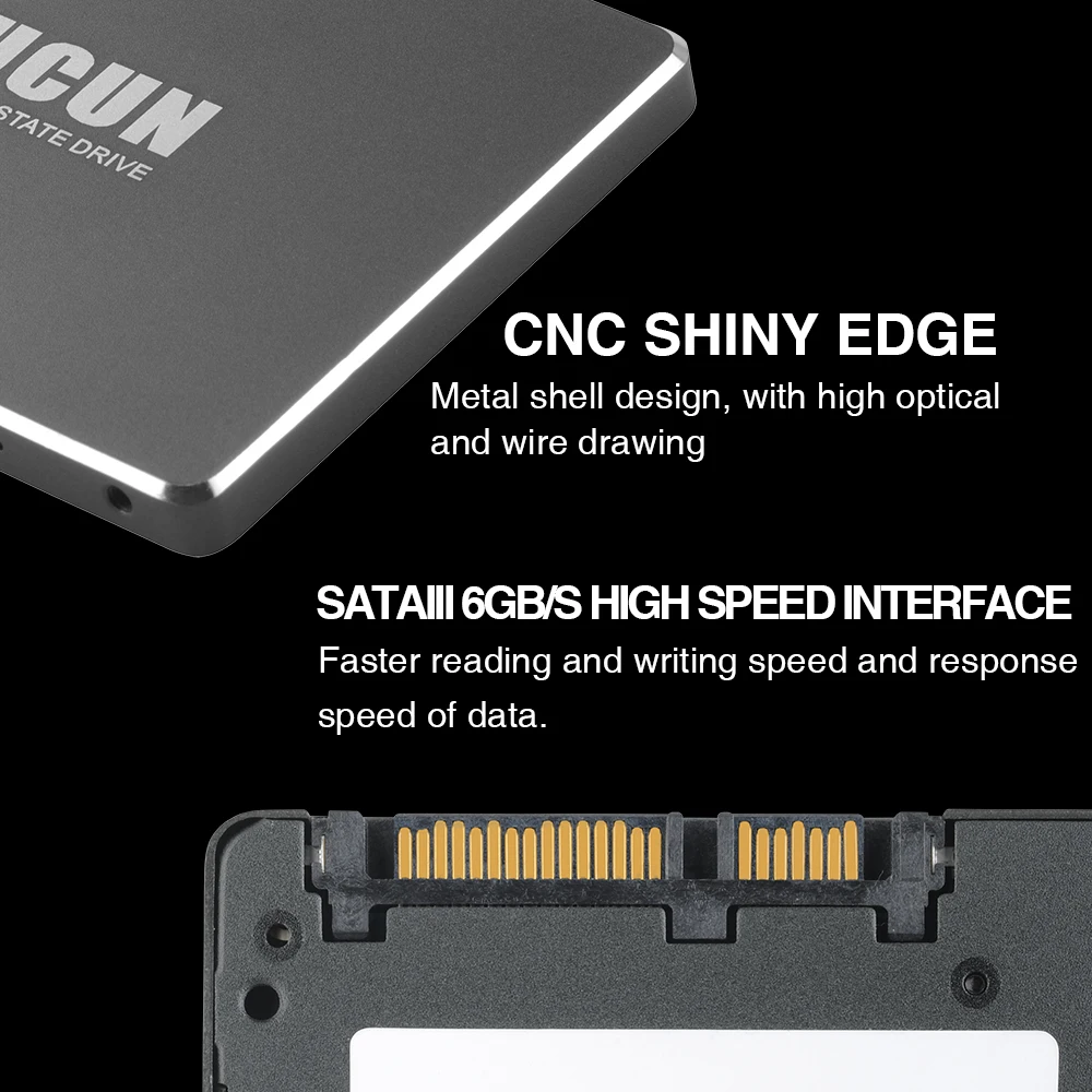 YUCUN SATAIII SSD 16 ГБ 32 60 120 240 480 Внутренний твердотельный накопитель 2 5 дюйма HDD жесткий
