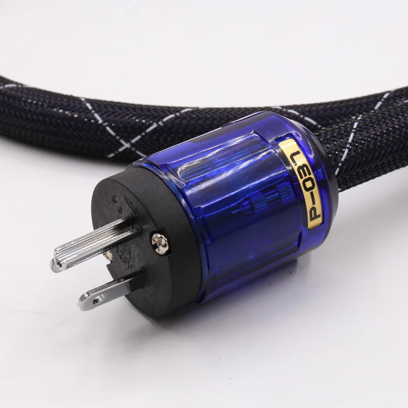 YTER SPX-28 OFC silver plated hifi US version power cable with P-037/C-079 Version plug connectors | Электроника