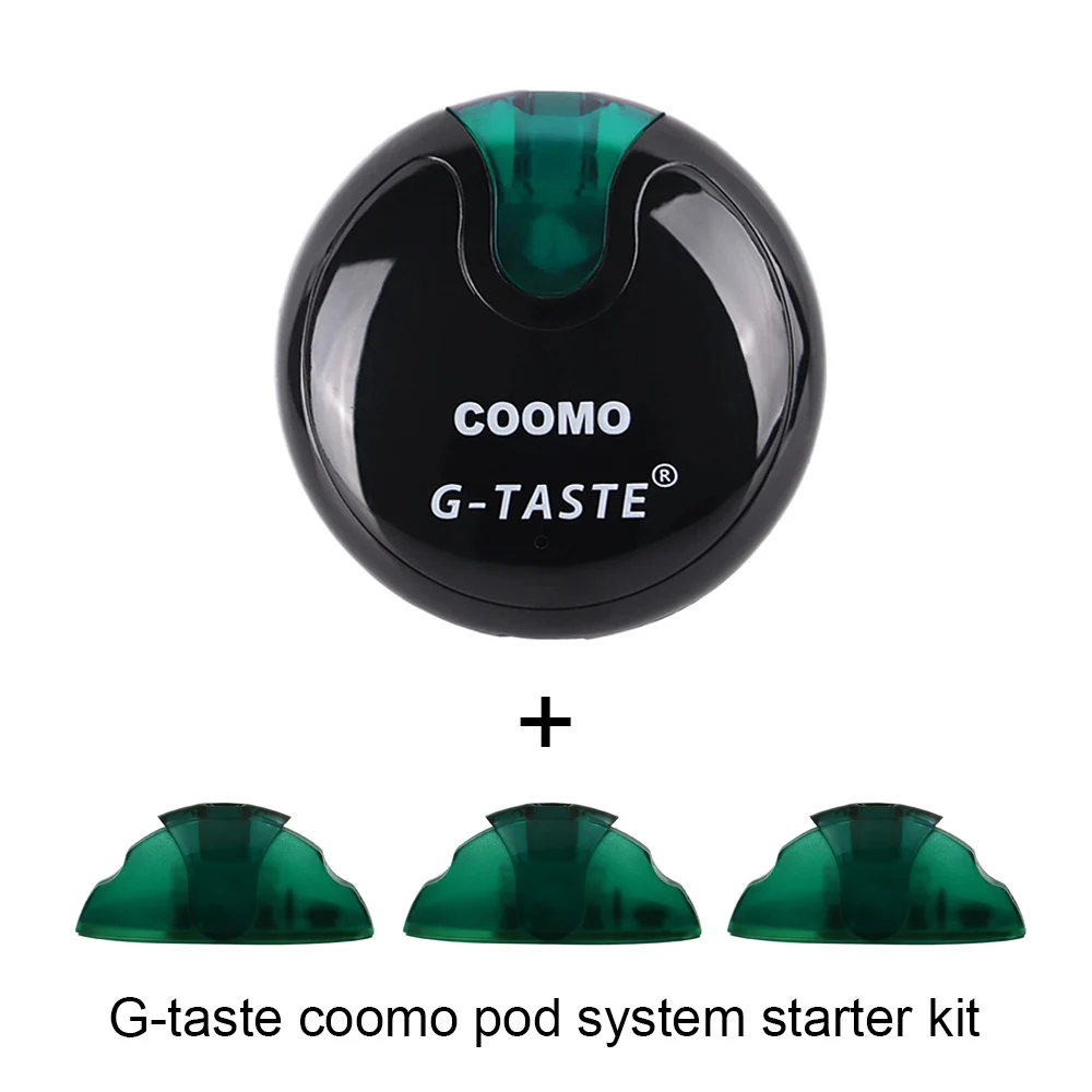 Стартовый набор G taste COOMO Pod System kit 350 мАч встроенный аккумулятор Зарядка через USB с 2