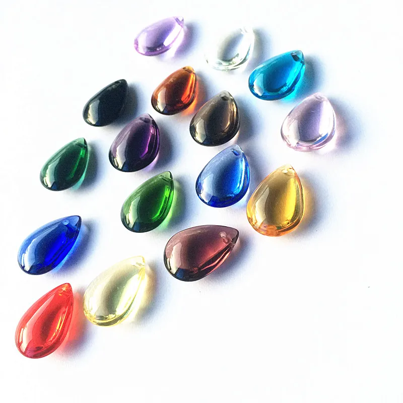 

Высокое качество 50 шт прекрасный 16*22 мм многоцветный Кристалл Стекло Diy рождественская елка висячая люстра части для свадебного украшения