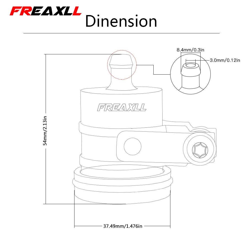Резервуар тормозной жидкости для Yamaha R1 R3 R6 FZ1 FZ6/R FZ07 FZ8 FJR1300 MT01 MT07 YFM600 FZR FZS