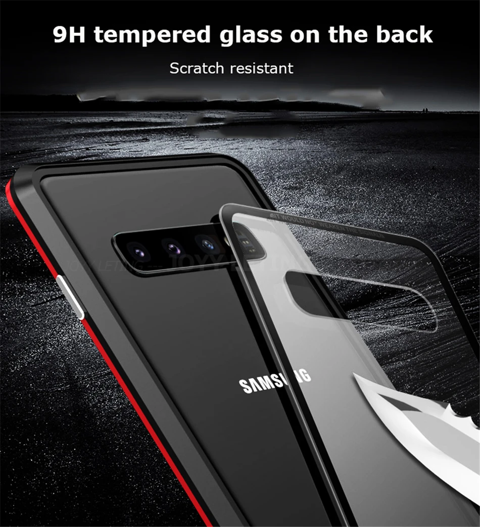 Чехол с магнитной адсорбцией для samsung Galaxy S10 Plus Lite S10+ металлический защитный чехол-бампер для samsung S10e S10Plus S 10