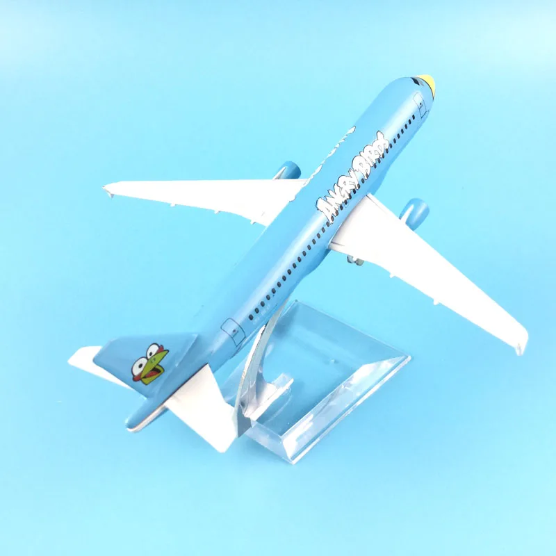 Воздушный пассажирский самолет голубой ангр птицы A320 модель самолета Модель 16