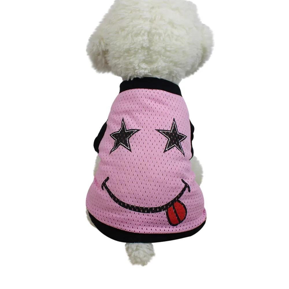 T рубашка одежда для собак без рукавов Летнее вечернее платье из полиэстера