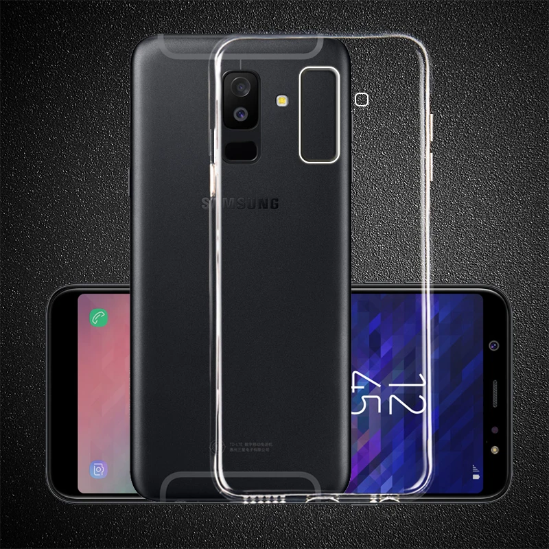 Мягкий силиконовый прозрачный чехол для телефона Samsung Galaxy S8 S9 A8 A6 Plus J6 J4 Core 2018 A6S A8S