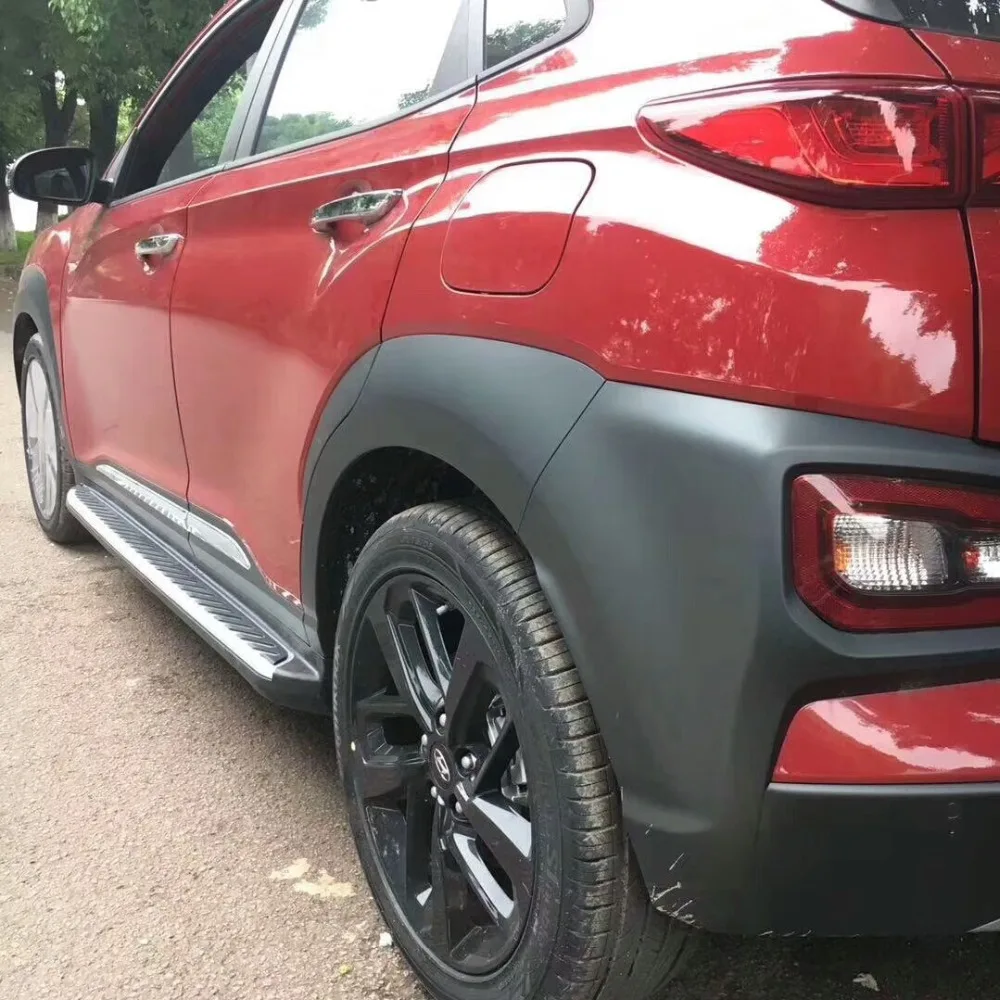 Алюминиевая Совершенно новая боковая ступенька подходит для Hyundai Kona 2018 2019