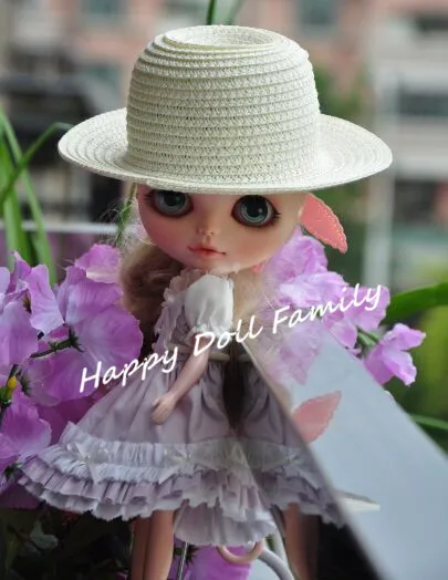Blyth кукла соломенная шляпа Кепка подходит для Блит пуллип Tangkou 1/6 плоский край