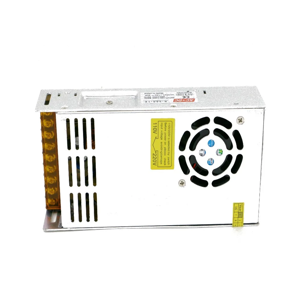 Smaller 12V 30A 360W Switch power supply 100-220VAC to 12VDC Power transformer board for Security surveillance | Электроника