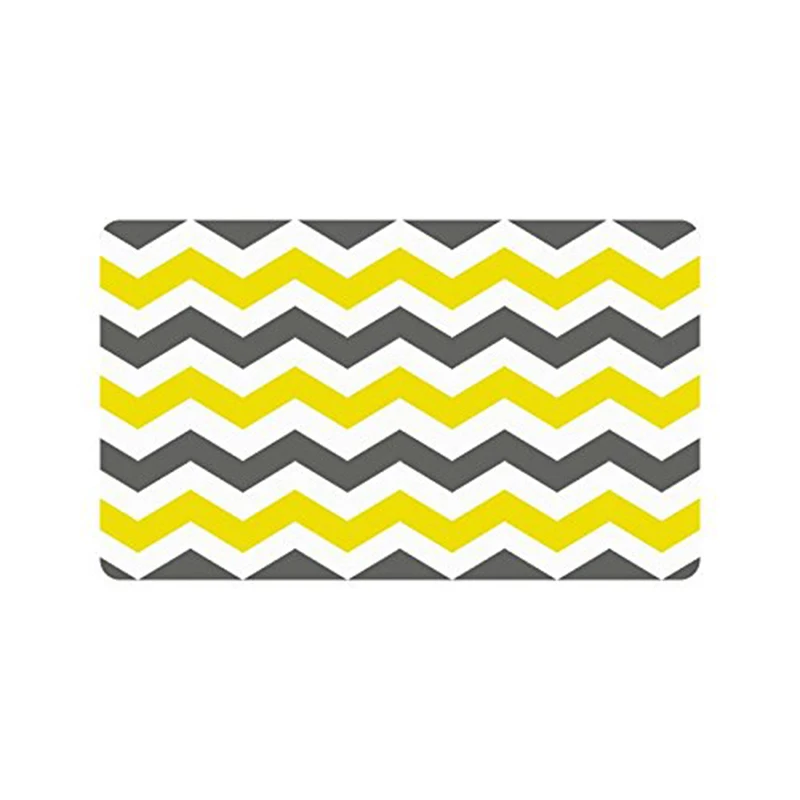 Прочный домашний/уличный напольный коврик с узором в полоску серый и белый