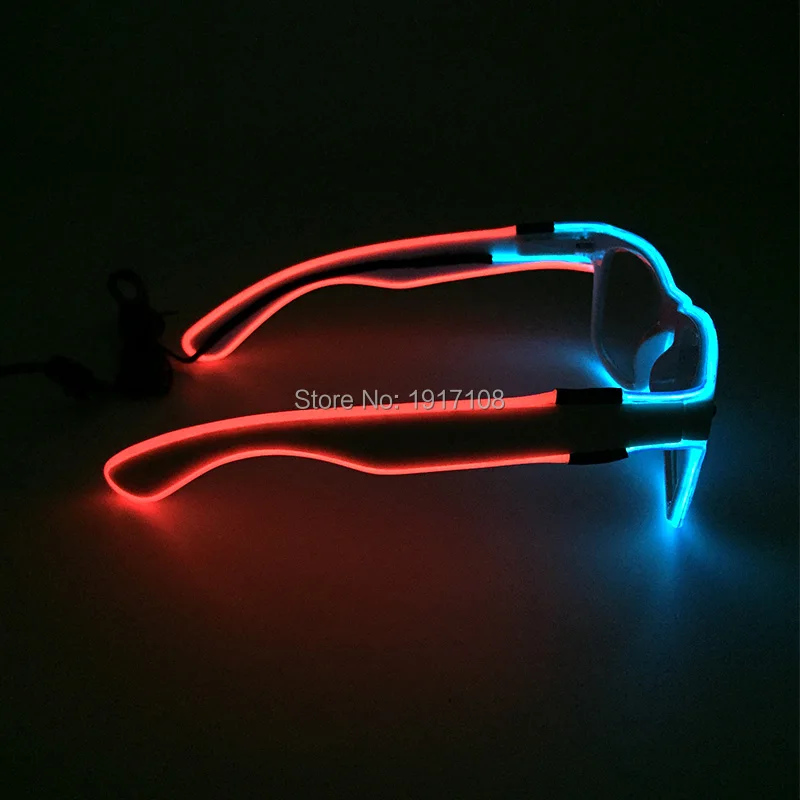 Новый Модный 2 вида цветов мигающий EL Wire Led очки светящиеся для вечеринки