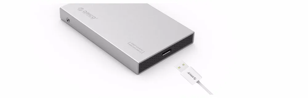 ORICO 2518S3-GY 2,5 дюймовый корпус жесткого диска Алюминий USB3.0 5 Гбит/с Поддержка 7 мм и 9,5 мм-серый