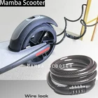 Шины для скутера Ninebot Es1 Es2, Противоугонный кабель, безопасный замок в шинах с проводом для скутера Xiaomi Mijia M365 Pro, кодовый замок ступицы колеса
