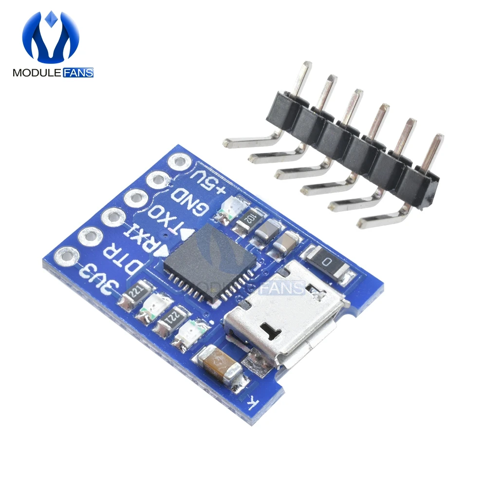 Преобразователь CJMCU CP2102 с MICRO USB на UART TTL модуль последовательный преобразователь 6