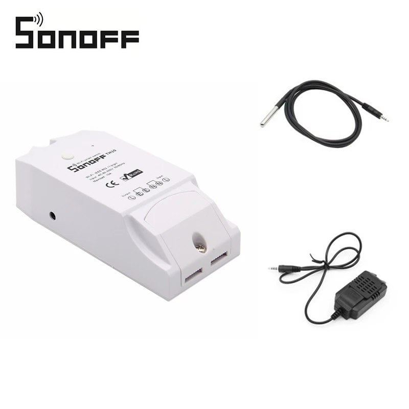 SONOFF TH10 DIY 10A 2200 Вт умный дом Wi Fi Беспроводной датчик температуры и влажности