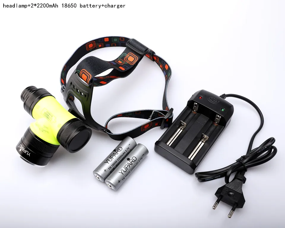 18650batterycharger Двойной фитиль Дайвинг Водонепроницаемая фонарик T6 светодиодный L2 светодиодный налобный фонарь для подводной съемки с заполняющим светом 26650 велосипедная фара УФ лампа фонарь - Испускаемый цвет: 18650batterycharger
