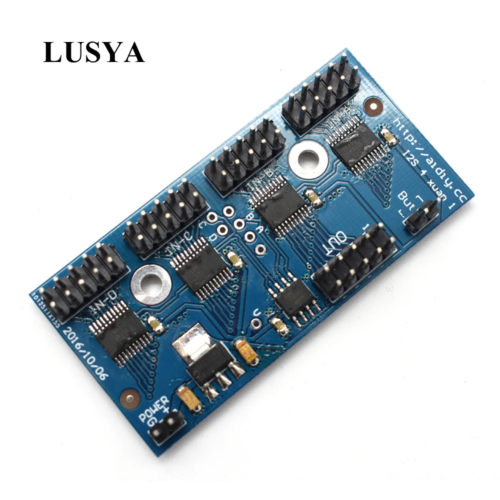 Lusya четырехканальный аудио I2S/IIS коммутационный модуль I2S буфер 4 Выберите 1 для Hi-Fi