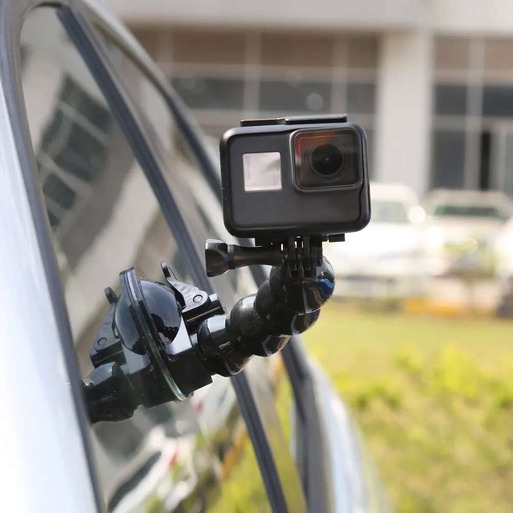 Гибкий Держатель LBKAFA на присоске для GoPro Hero 10 9 SJCAM SJ4000 SJ5000 SJ6 SJ9 SJ8 XIAOYI DJI |