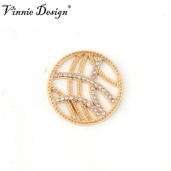 Vinnie дизайн ювелирных изделий 25 мм маленькие сверкающие Мульти Сердце Монета диск