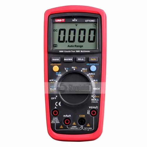 UNI-T UT139C True RMS Digital Multimeter Ammeter Multimetro Auto/Manual Range
