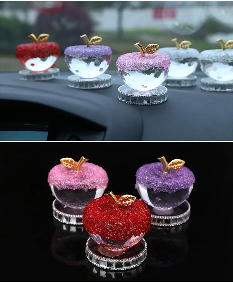 Высококачественное Хрустальное украшение для автомобиля Apple автомобильное
