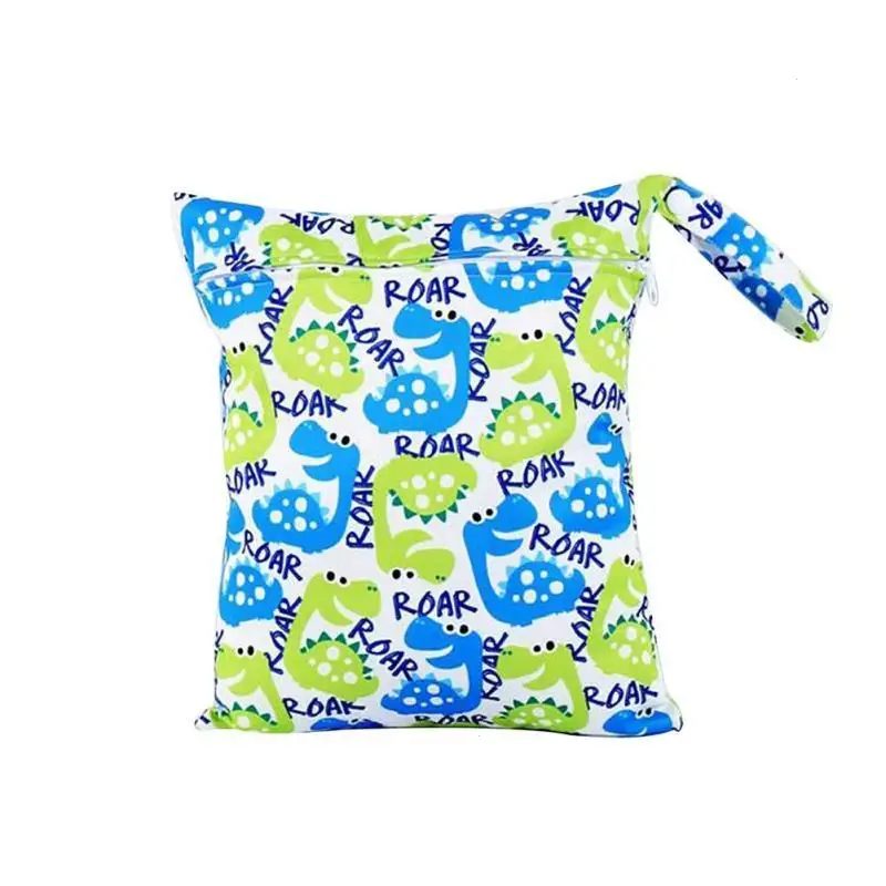 Waterproof Wet Dry Diaper Bag Zipper Cloth Backpack Reusable Nappy Cover Sanitary Pads WetBag 25*30CM | Дом и сад
