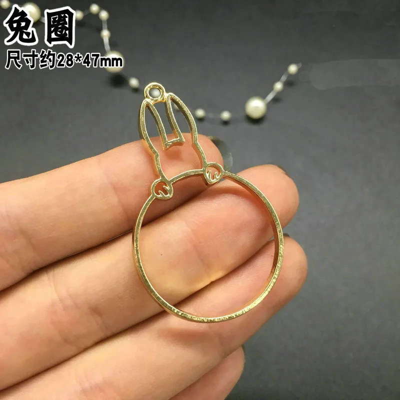 5 шт./лот ювелирные изделия для перевозки кошек и собак Золотая подвеска в оправе