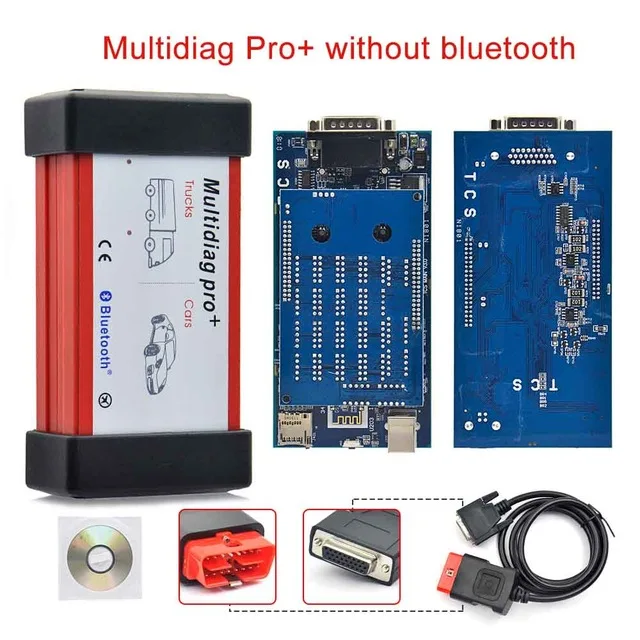 Красный Multidiag pro+ pro plus bluetooth Одиночная зеленая плата. R1 программное обеспечение OBD2 Авто диагностический инструмент OBDII сканер - Цвет: Красный