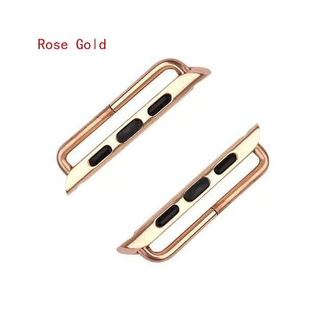 Connector Rose Gold Ремешок BUMVOR Milanese loop Series 5 из розового золота для Apple Watch, ремешок для iwatch, магнитные регулируемые пряжки для ремня из нержавеющей стали - Цвет ремешка: Connector Rose Gold