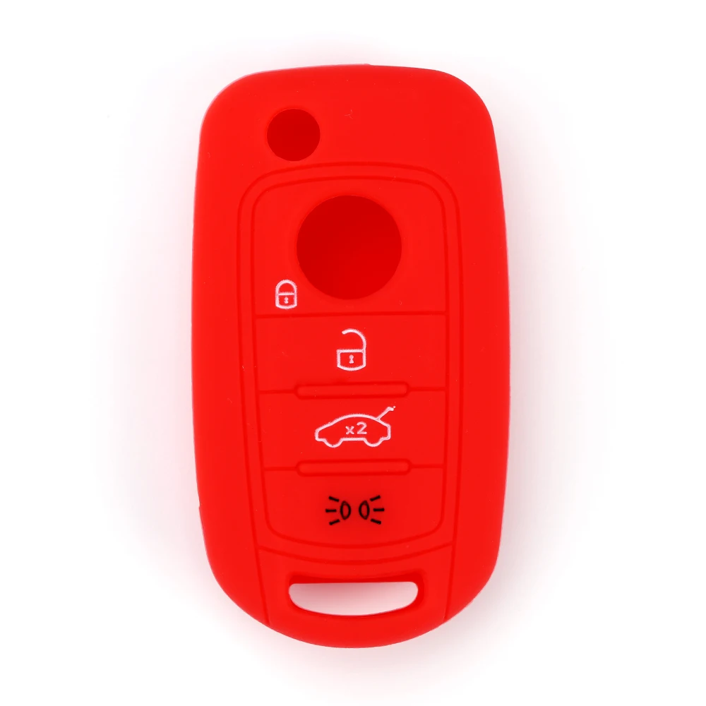 Новый продукт силиконовый резиновый автомобильный брелок чехол 4 кнопки для Fiat