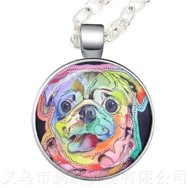 Новинка 2018 ожерелье для собак и домашних животных 25 мм круглая стеклянная