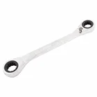 Набор гаечных ключей с трещоткой 8-19с двойным кольцом, 1 шт.