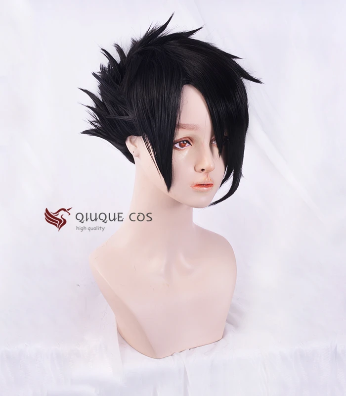 Парик для косплея Ray из аниме Yakusoku no Neverland черный парик 81194 Обещанный и