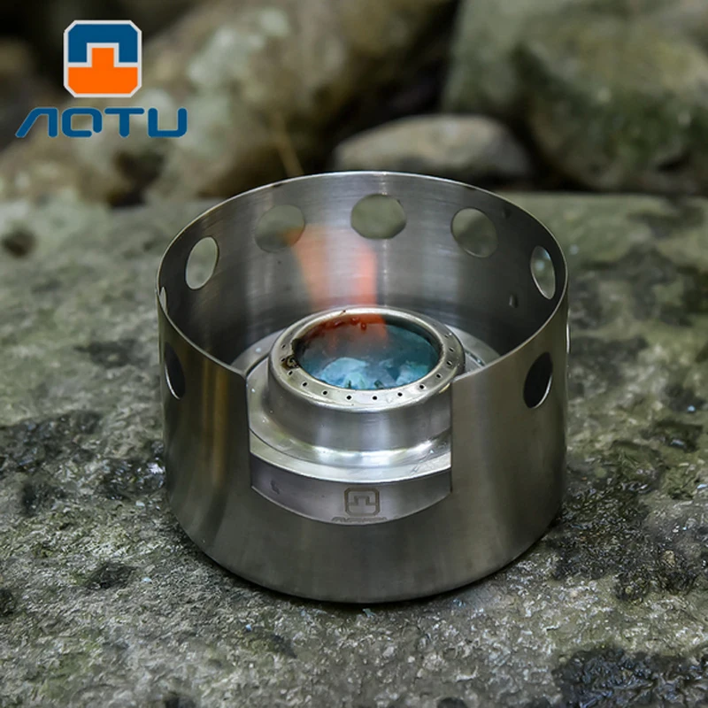 Печь для пикника использования снаружи Портативный мини Ультра легкие спиртовая