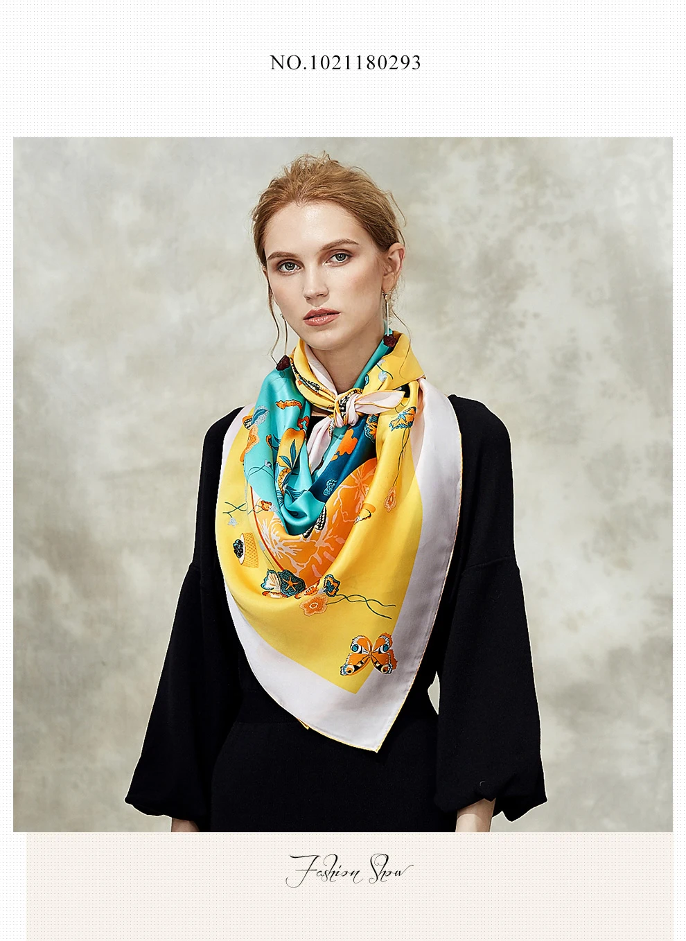 [BAOSHIDI] осень Новое поступление, 16 момме Шелковый атласный шарф, 106*106 квадратные шарфы для женщин, модный дизайнерский бесконечный женский платок