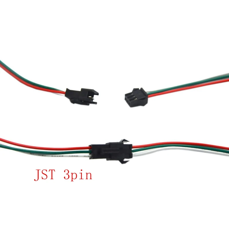 5 пар 2 3 4pin Pin JST разъем 2x15 см мужской/женский led для ws2812b ws2811 СИД свет лампы Драйвер