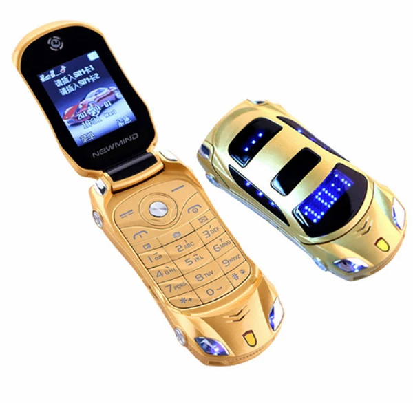 Флип-автомобиль Newmind F15 1 8 дюймов экран Dual SIM светодиодный свет с камерой Bluetooth