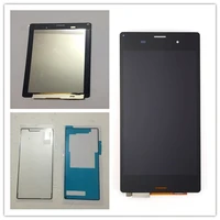 jieyer 5 2 black for sony xperia z3 l55t d6603 d6653 sol26 lcd display with touch screen glass digitizer full assemblyglue