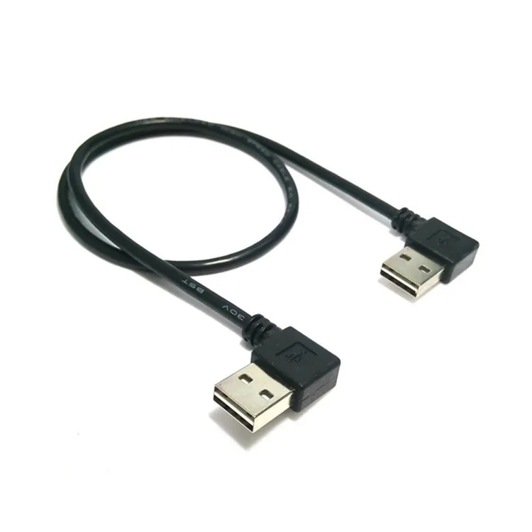 (100 шт./лот) 480 м USB 2 0 правый угловой 90 градусов штекер-левый Угловой Штекер кабель