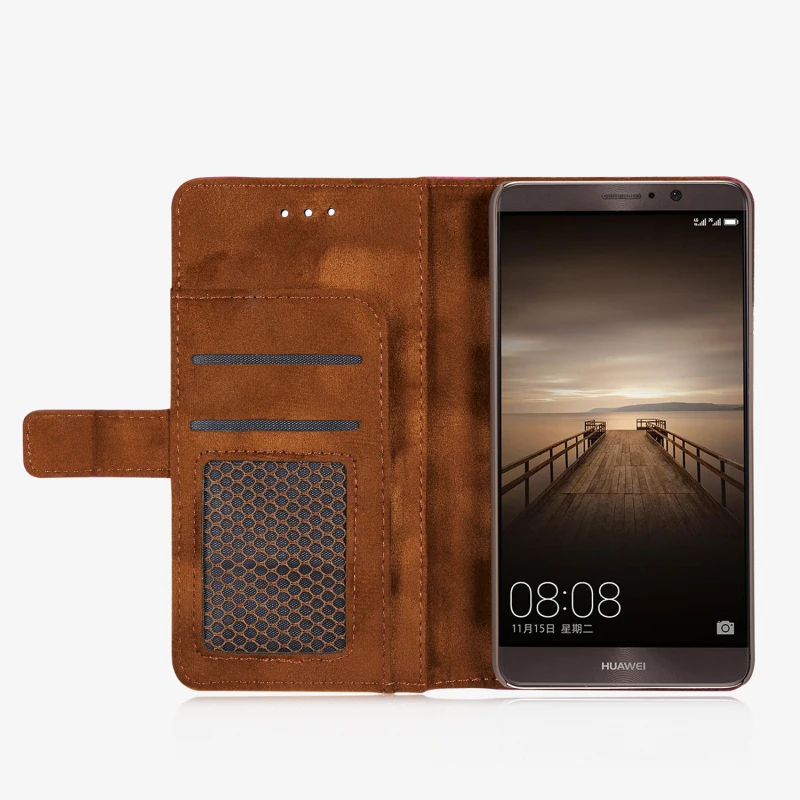 Чехол-книжка для Huawei Mate 9 из искусственной кожи с магнитной подставкой и